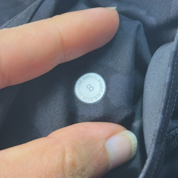 Lululemon Fast and Free Crop II 19" *Non-Reflective Formation Camo Deep Coal Mul - Picture 4 of 6